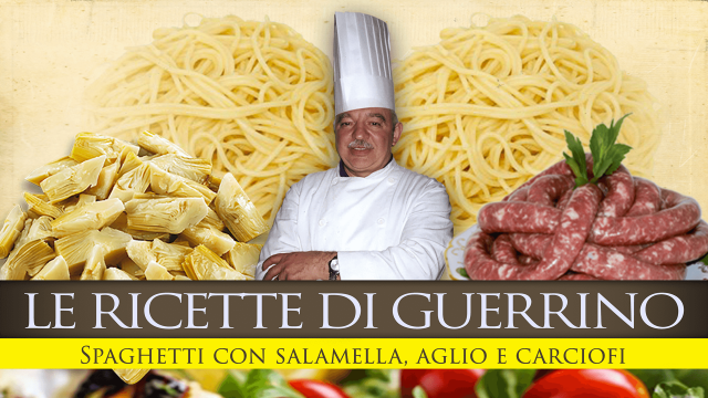 Ep. 35 Spaghetti con salamella, aglio e carciofi